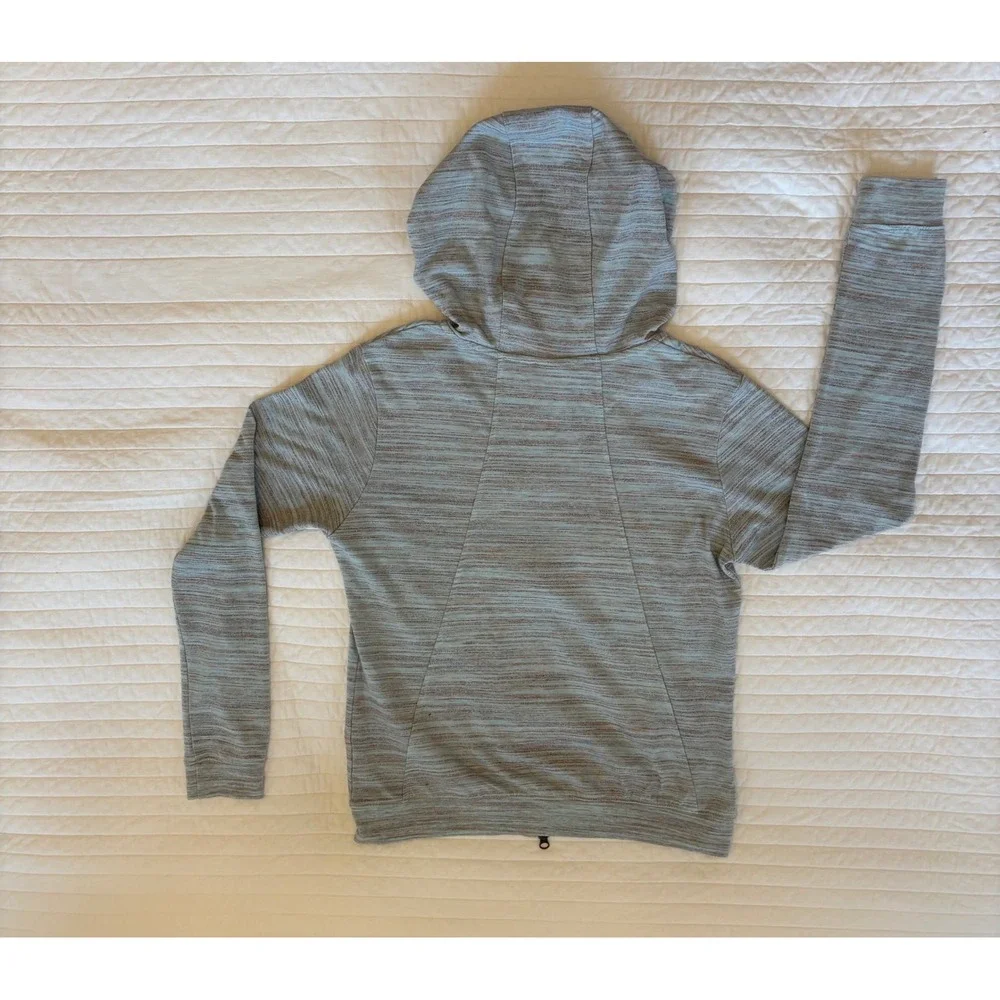 Nike Sportswear Gym Vintage Full Zip Hoodie Blue Orange Space Dye 924081-411 M